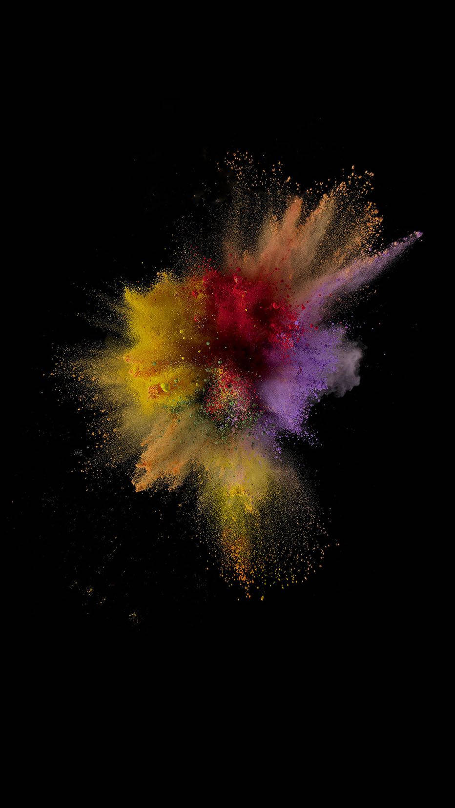 Explosiónde Polvo Colorido En Ios 15 Fondo de pantalla