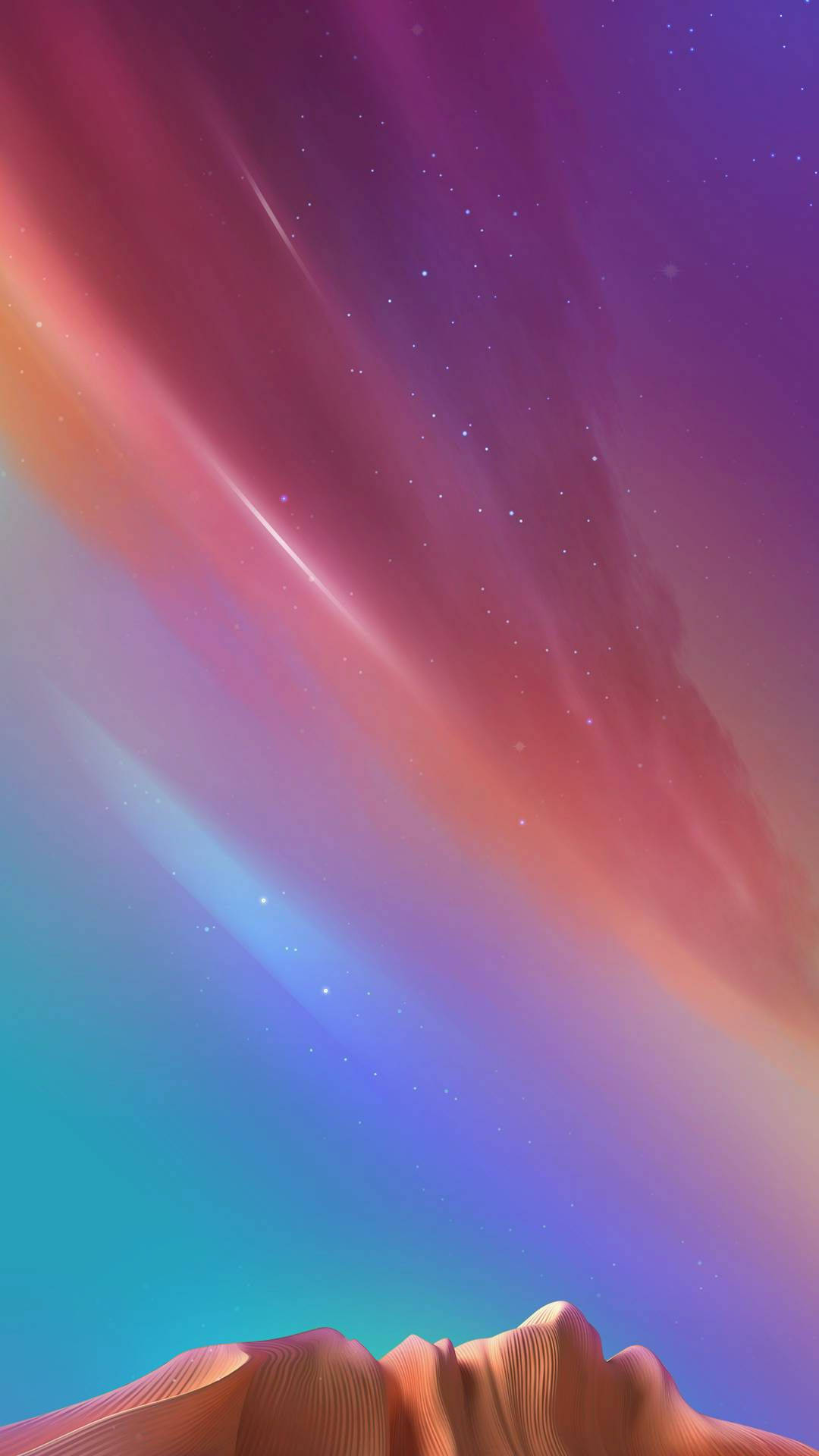 iOS 15 Sky With Stars Wallpaper