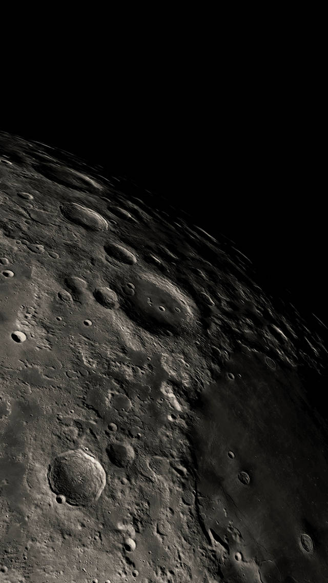 Ios 8 Moon's Surface Wallpaper