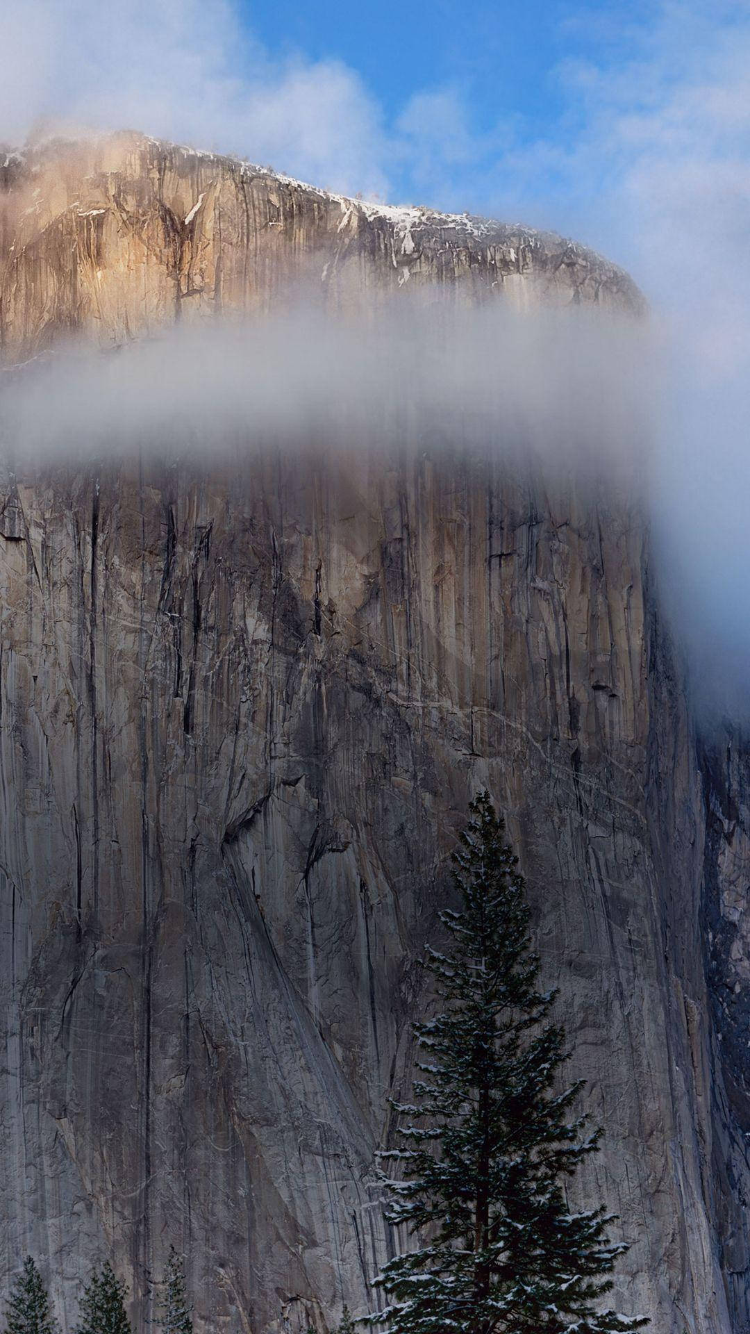 iOS 8 Tall Cliff Wallpaper