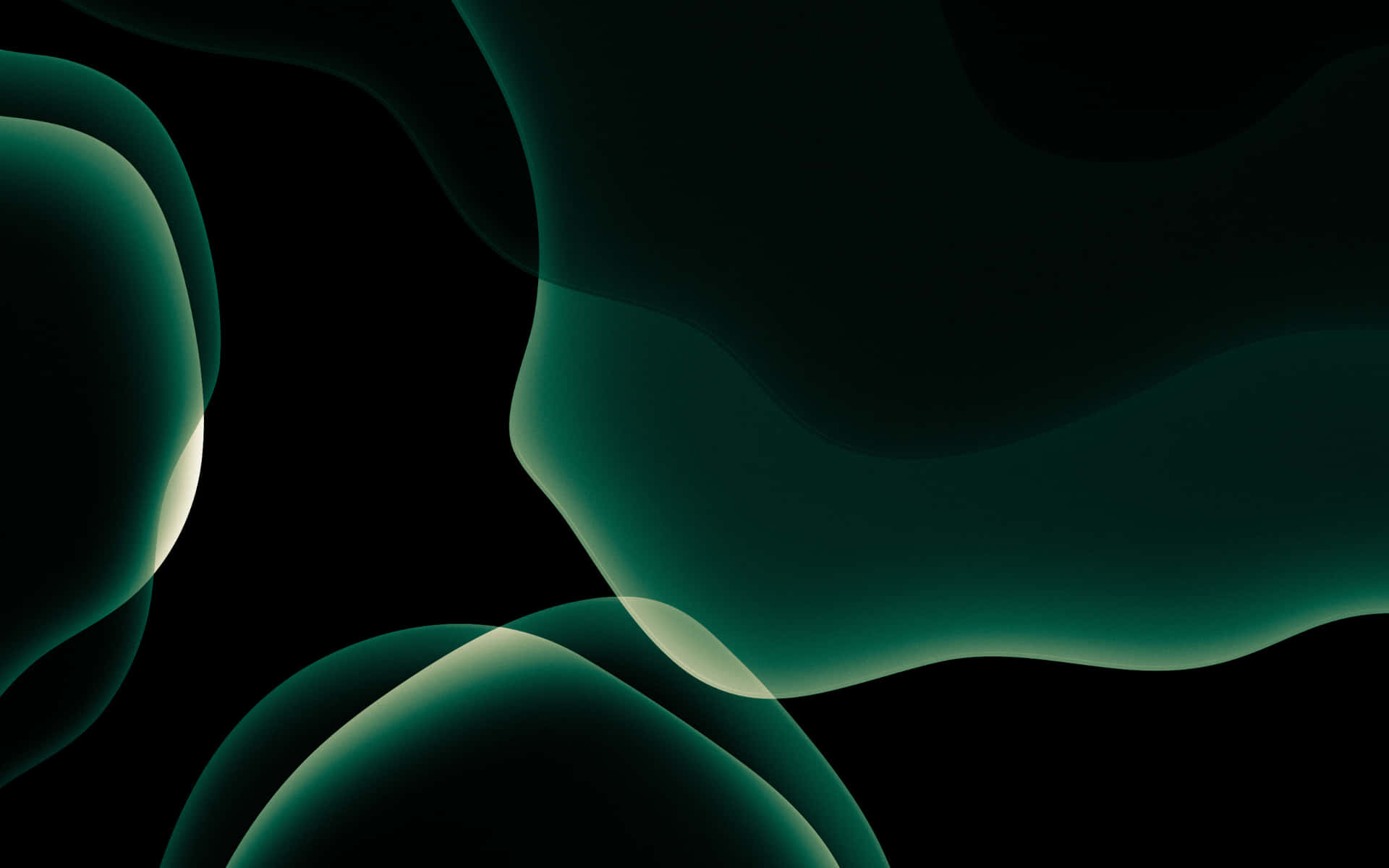 Green Abstract Background With A Black Background Wallpaper