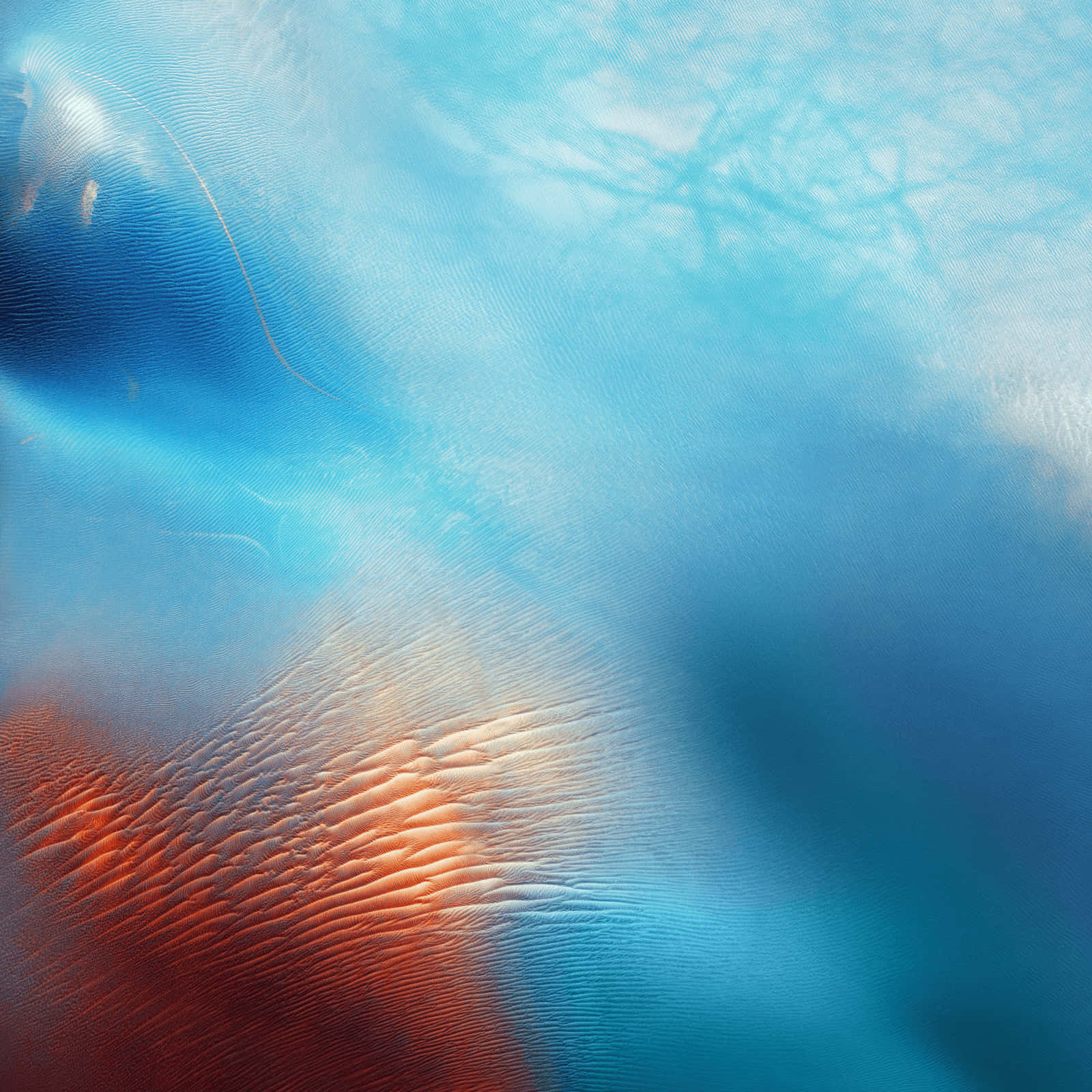 A Blue And Orange Abstract Wallpaper