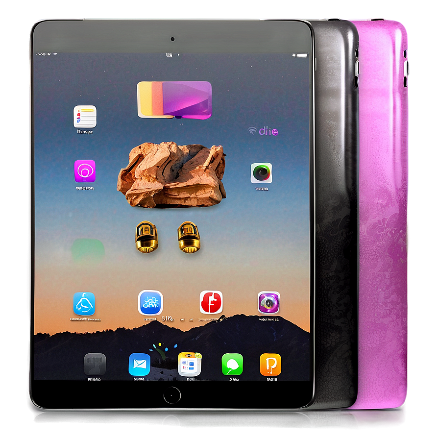 Ipad In Various Colors Png Gwv43 PNG