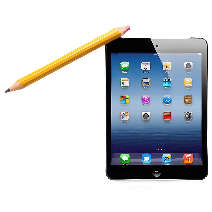 Ipad Mini With Pencil Png 91 PNG