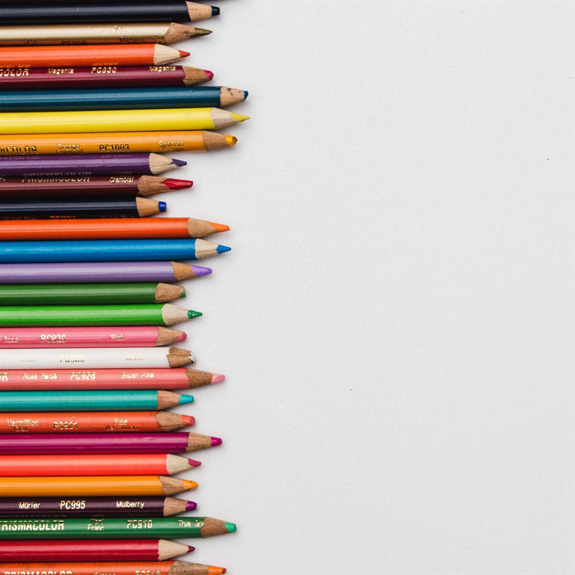 Ipad Pro 12.9 Colored Pencils Background