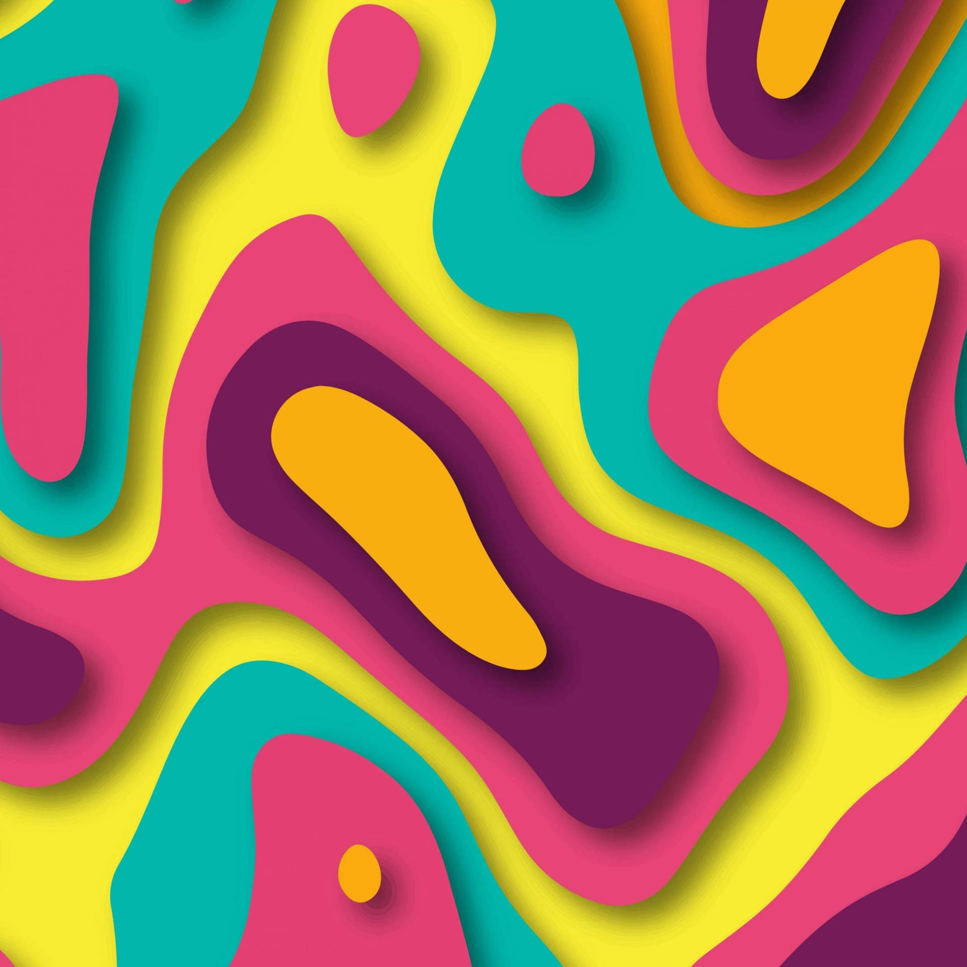 Ipad Pro 12.9 Colorful Shapes Background