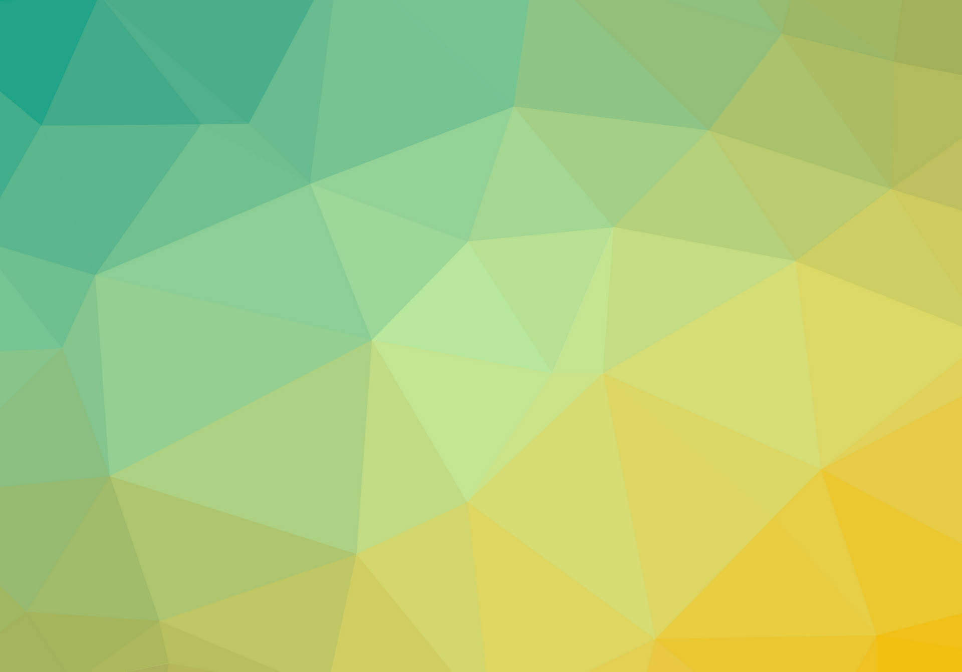 Ipad Pro 12.9 Low-poly Green Yellow Wallpaper