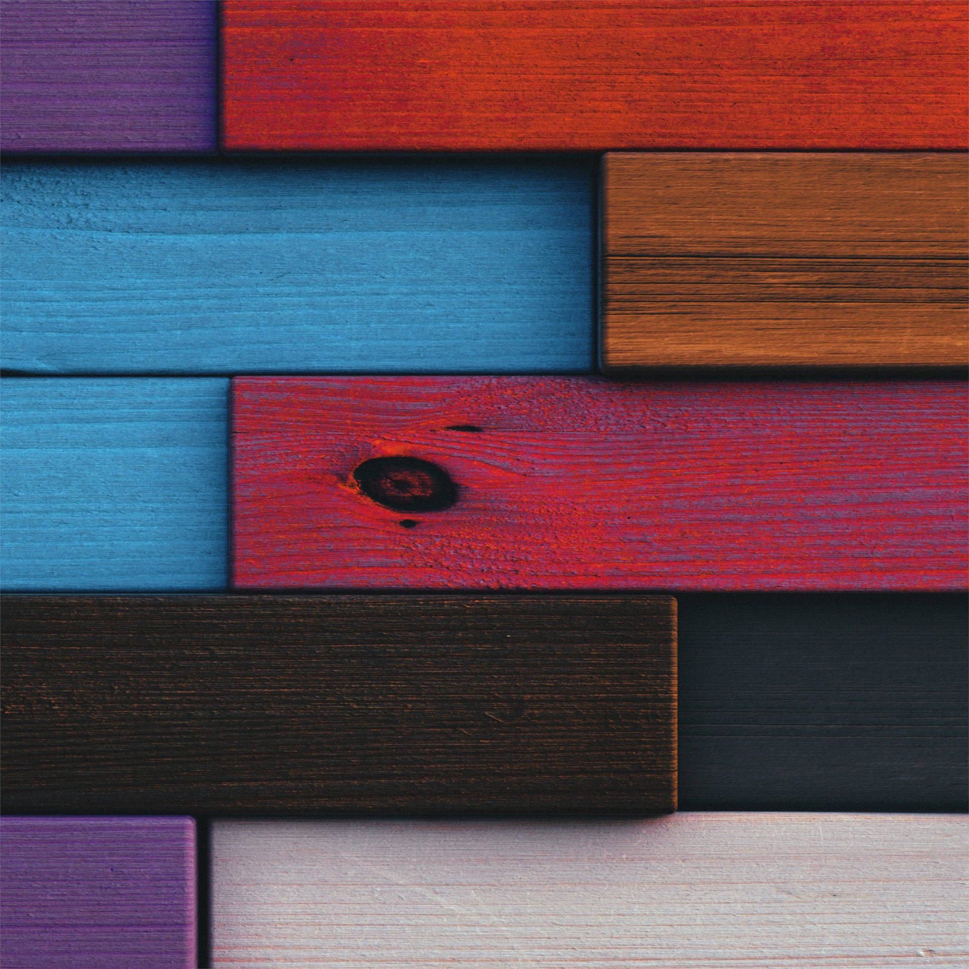 Ipad Pro 12.9 Multi-color Wood Panels Wallpaper