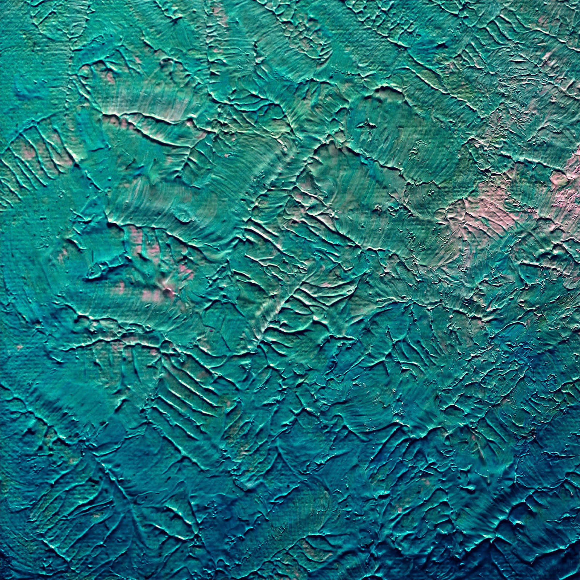 A Painting With A Blue Background