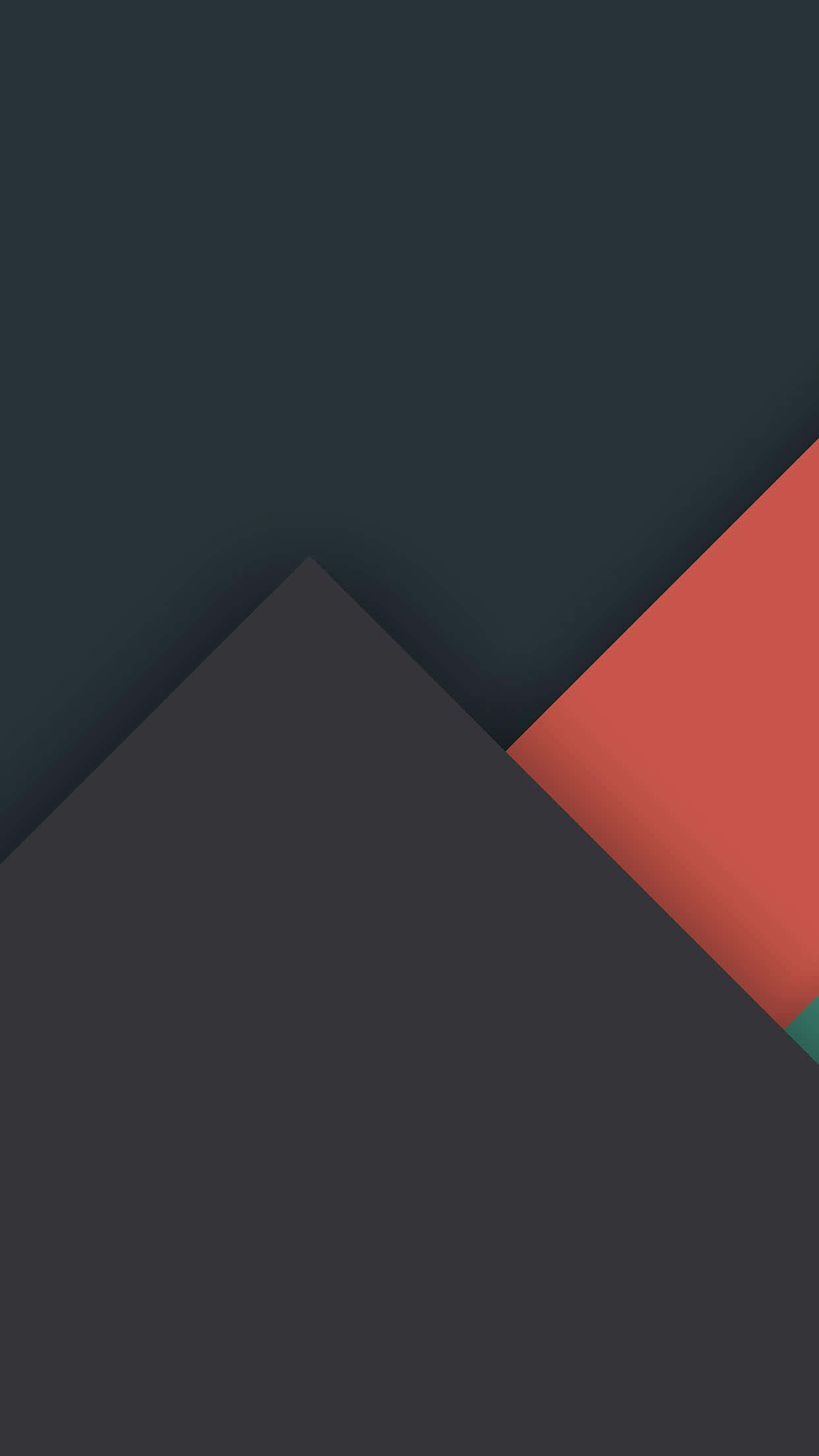 A Colorful Background With A Black And Red Triangle