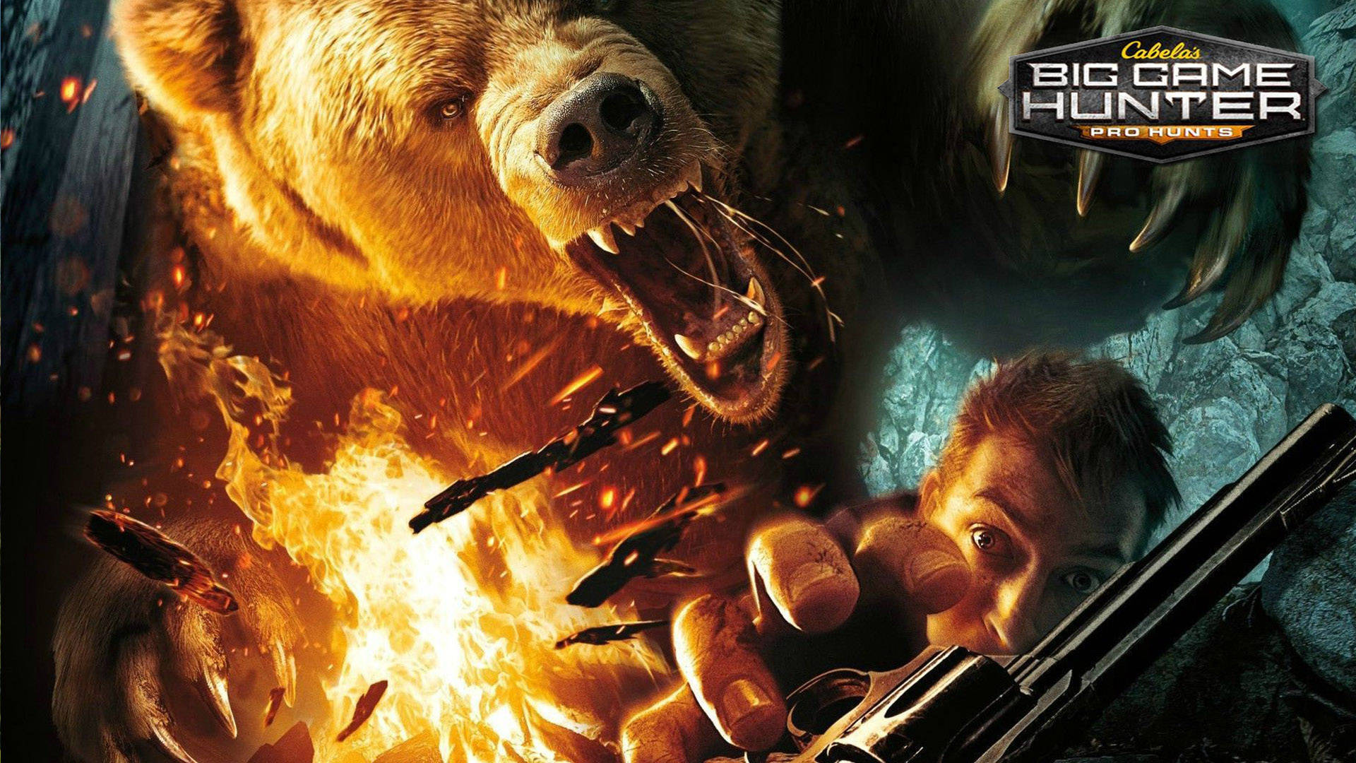 Ipad Pro Bear Chasing Man Wallpaper