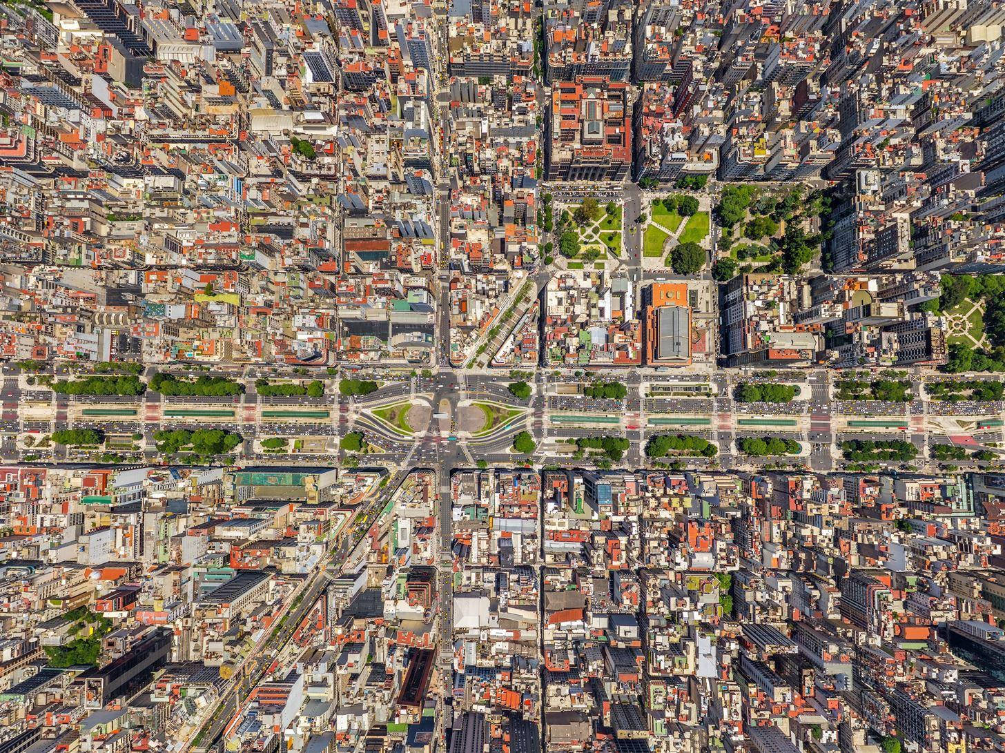 Visualizaçãosuperior Do Ipad Pro De Buenos Aires. Papel de Parede