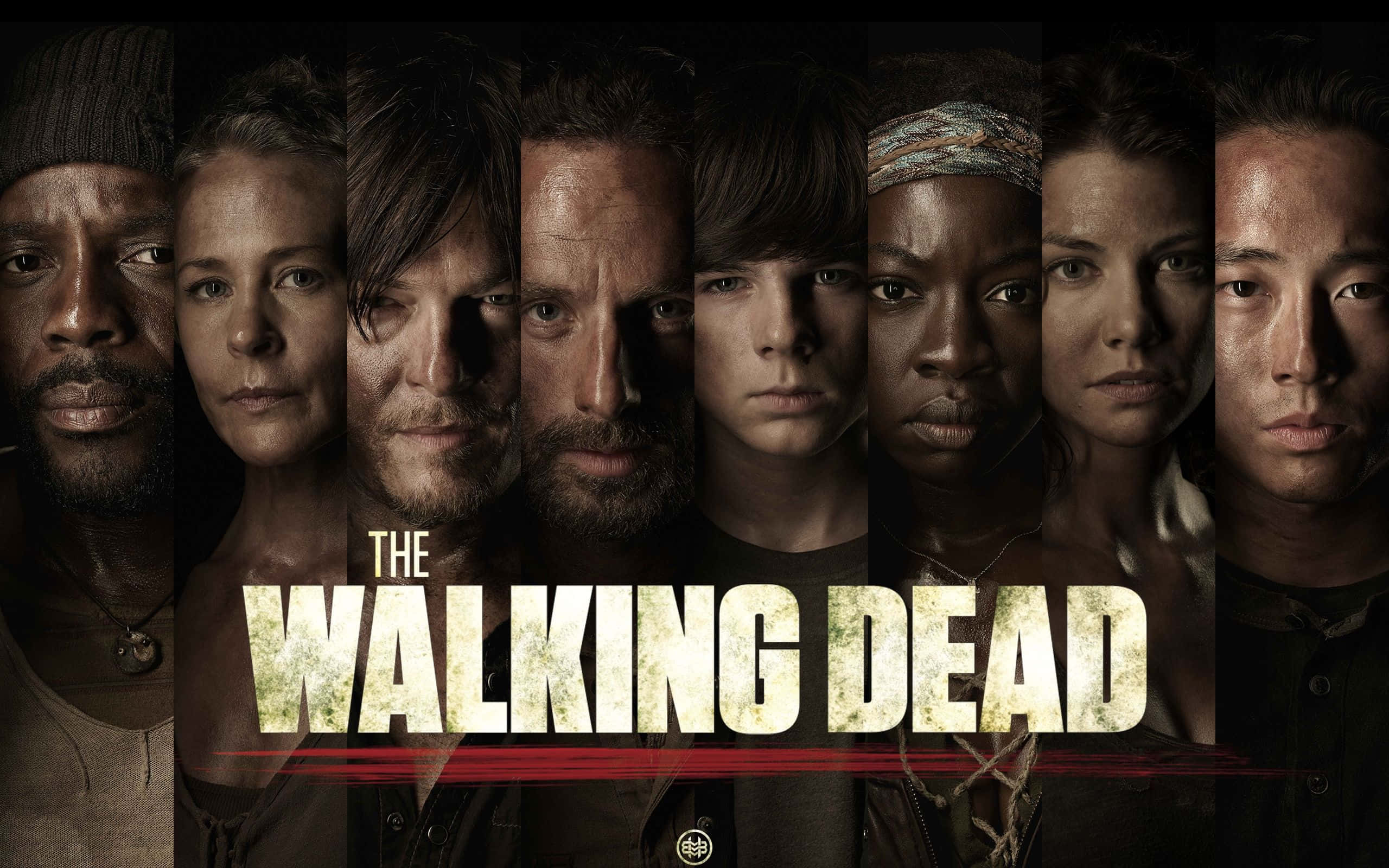 Ipersonaggi Di The Walking Dead Di Fronte A Un Mondo Cupo.