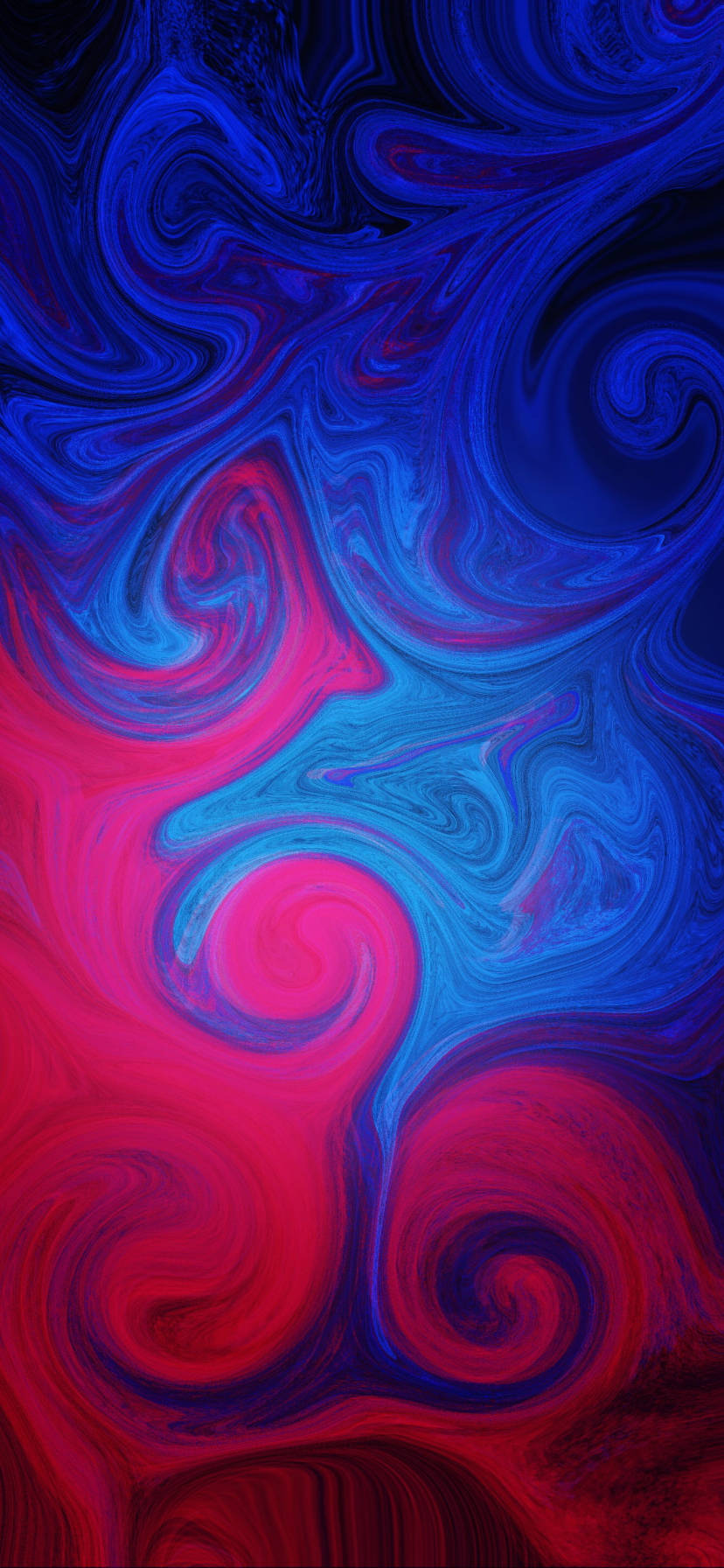 Iphone 11 Black Background With Blue Pink Abstract Lines
