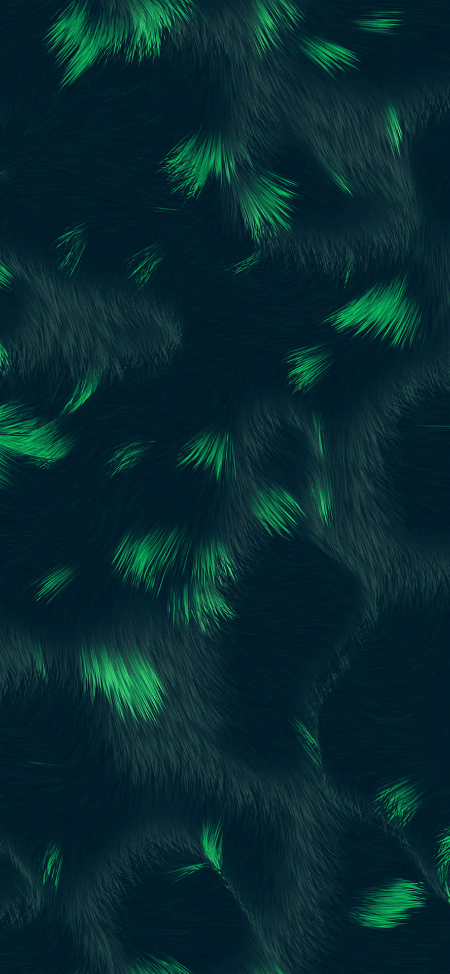 Iphone 11 Green And Turquoise Fur Wallpaper