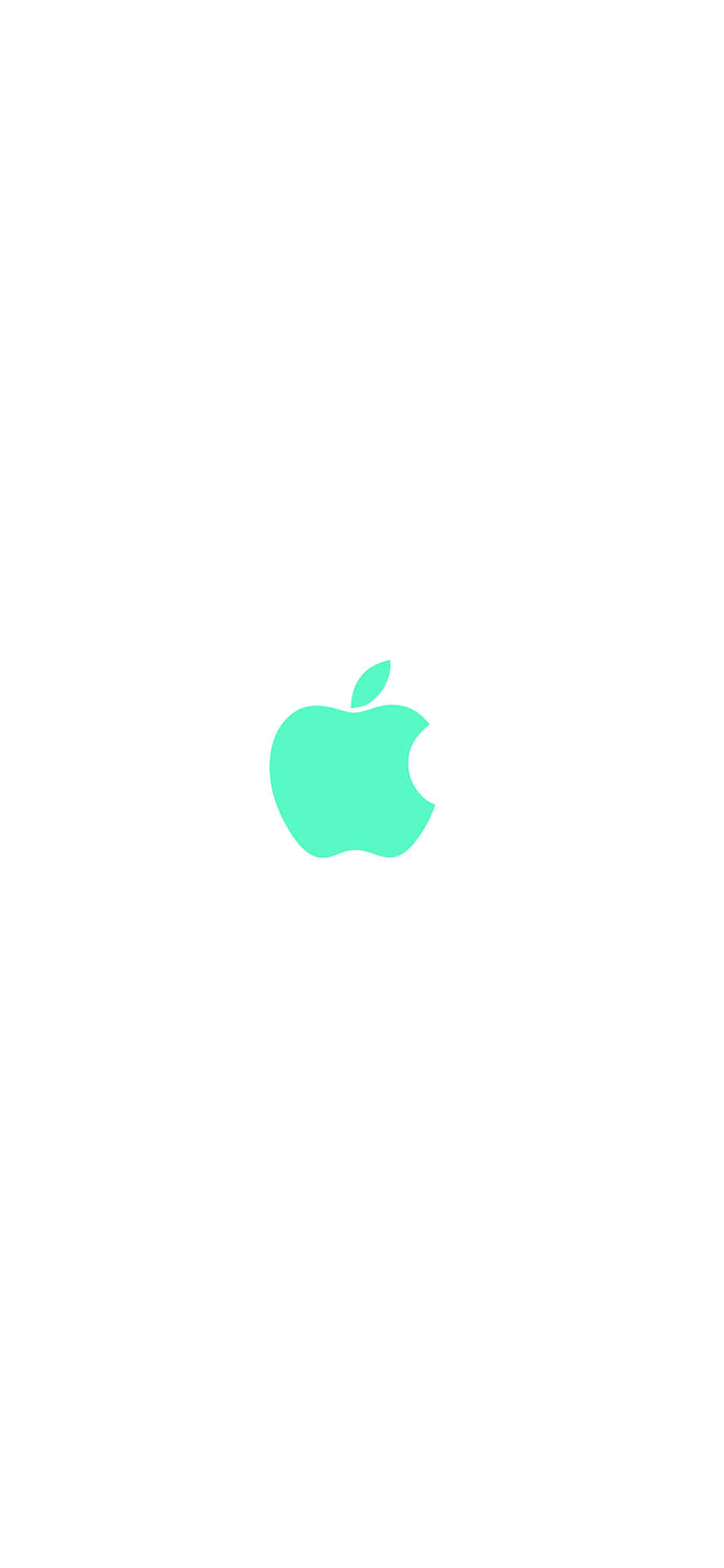 Iphone11 Med Grönt Apple-logotyp Som Bakgrundsbild. Wallpaper