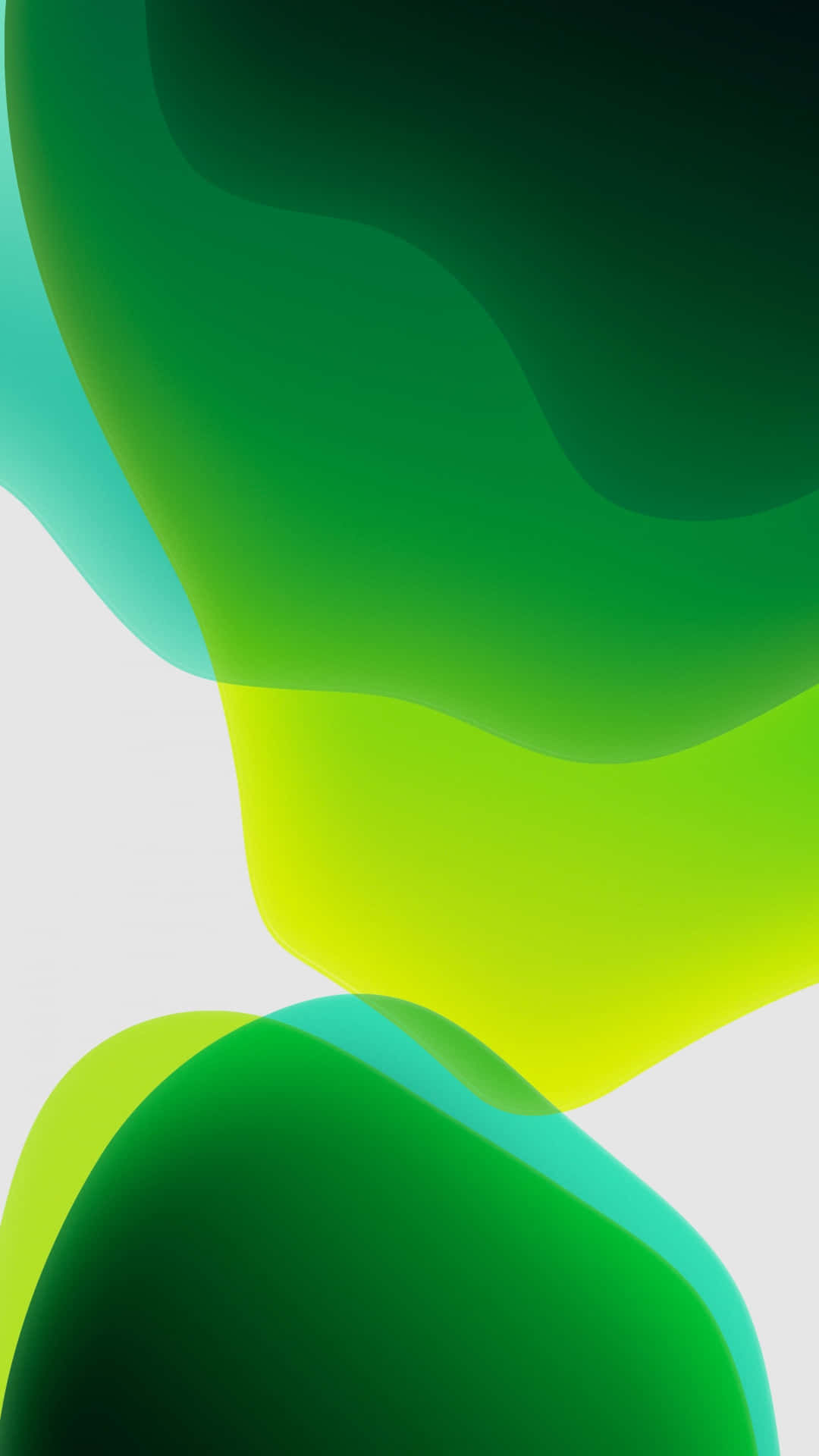 Grøn Bølget Mønstre Til Iphone 11 Wallpaper