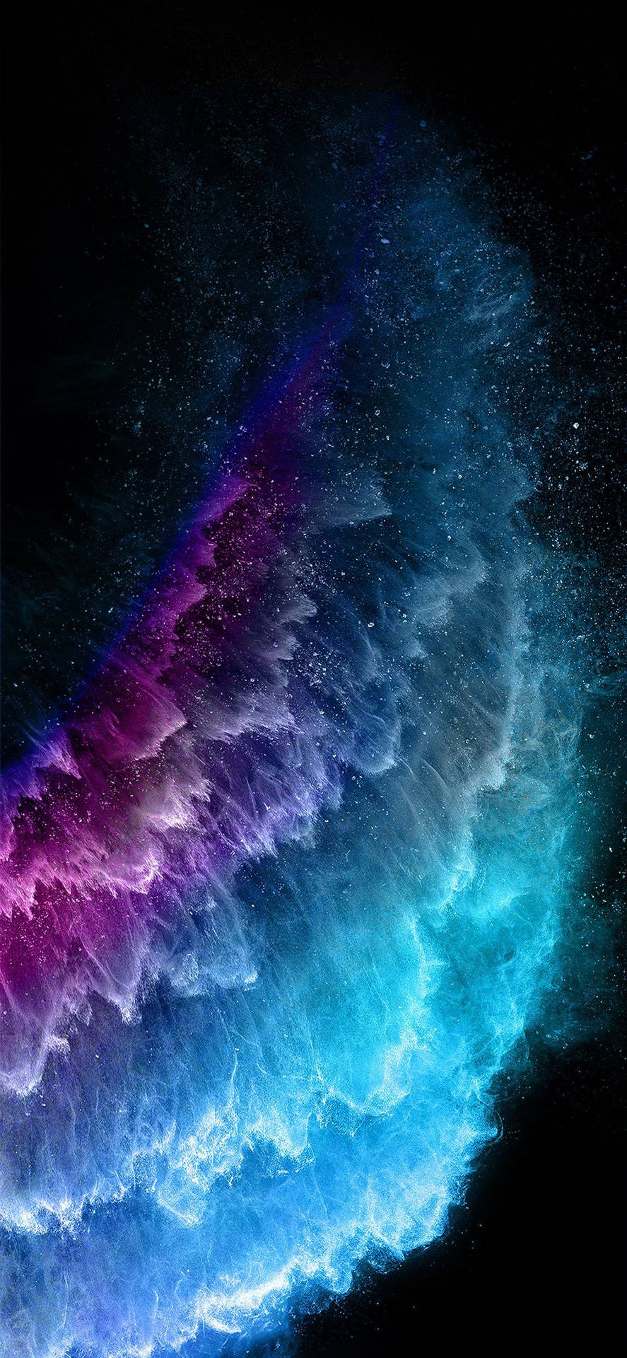The new iPhone 11 featuring Neon Crystals Wallpaper