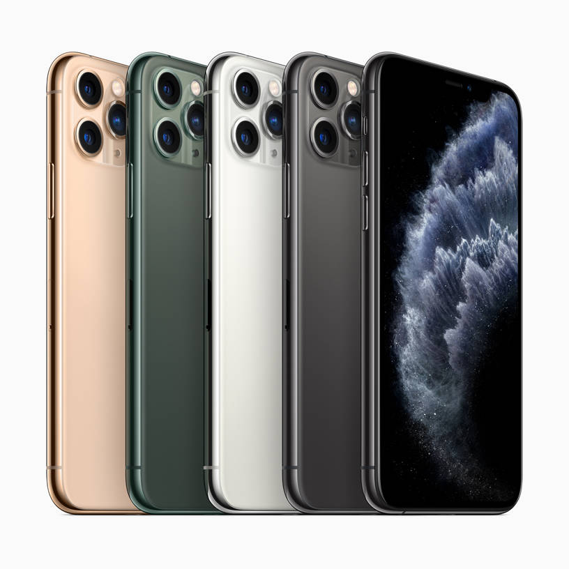 Iphone 11 Pro In Different Colors Background