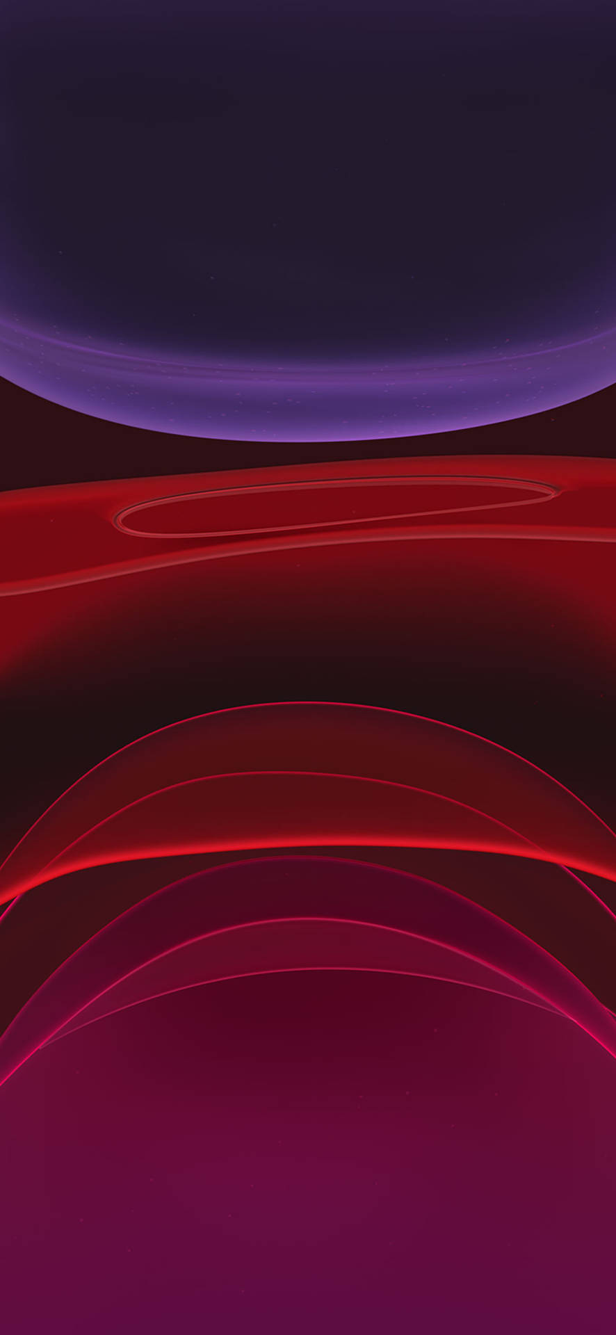 Iphone 11 Pro Red And Purple Circles Wallpaper