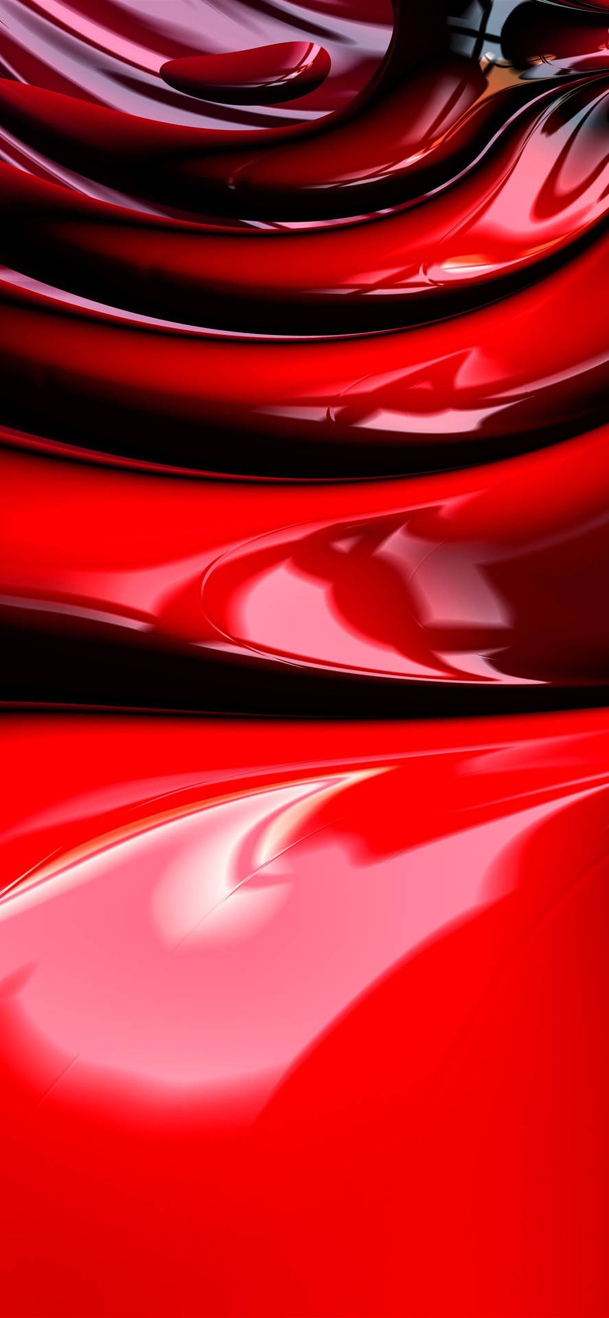 Iphone 11 Pro Rød Flydende Metal Wallpaper