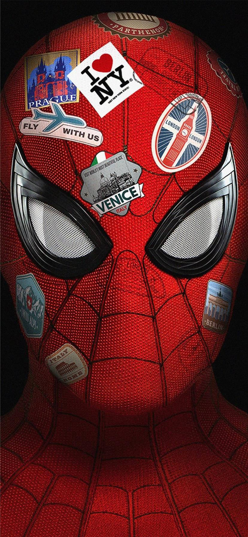 Iphone 11 Pro Rød Spiderman Wallpaper