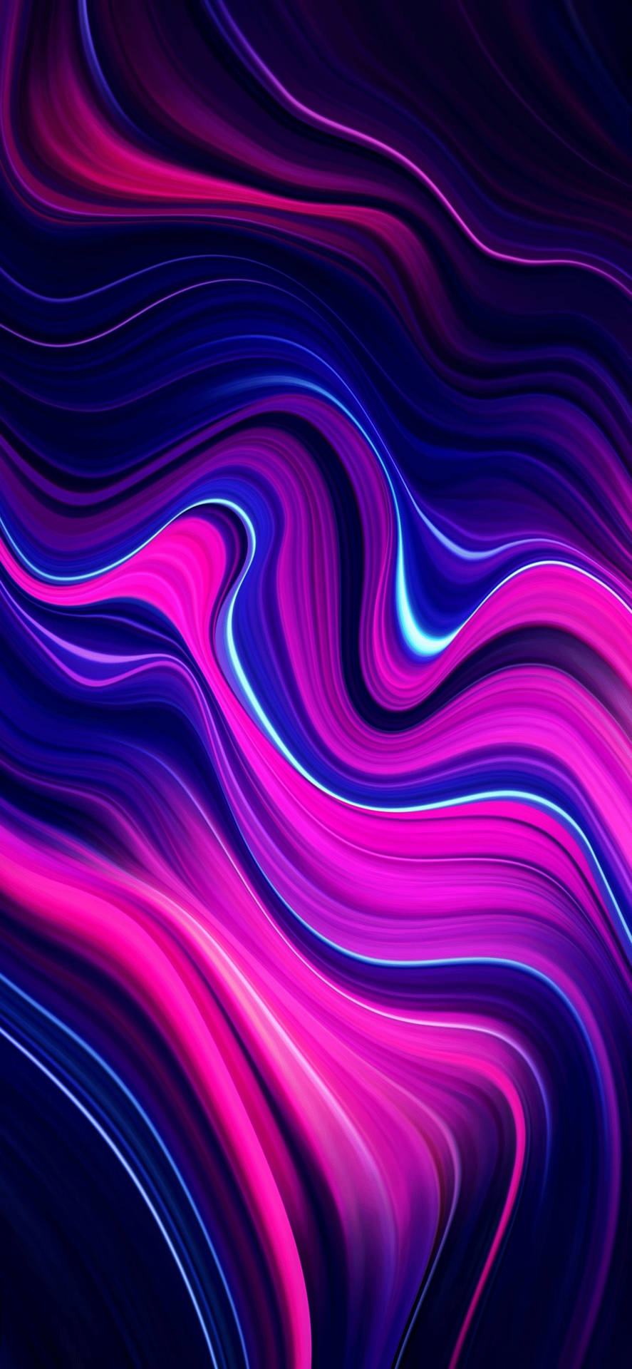 Iphone 11 Purple Liquid Flow Wallpaper