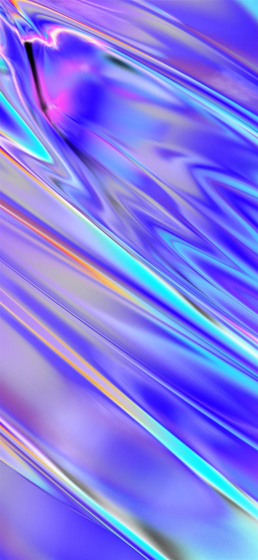 Iphone11 Lila Regenbogen Leuchten Wellen. Wallpaper