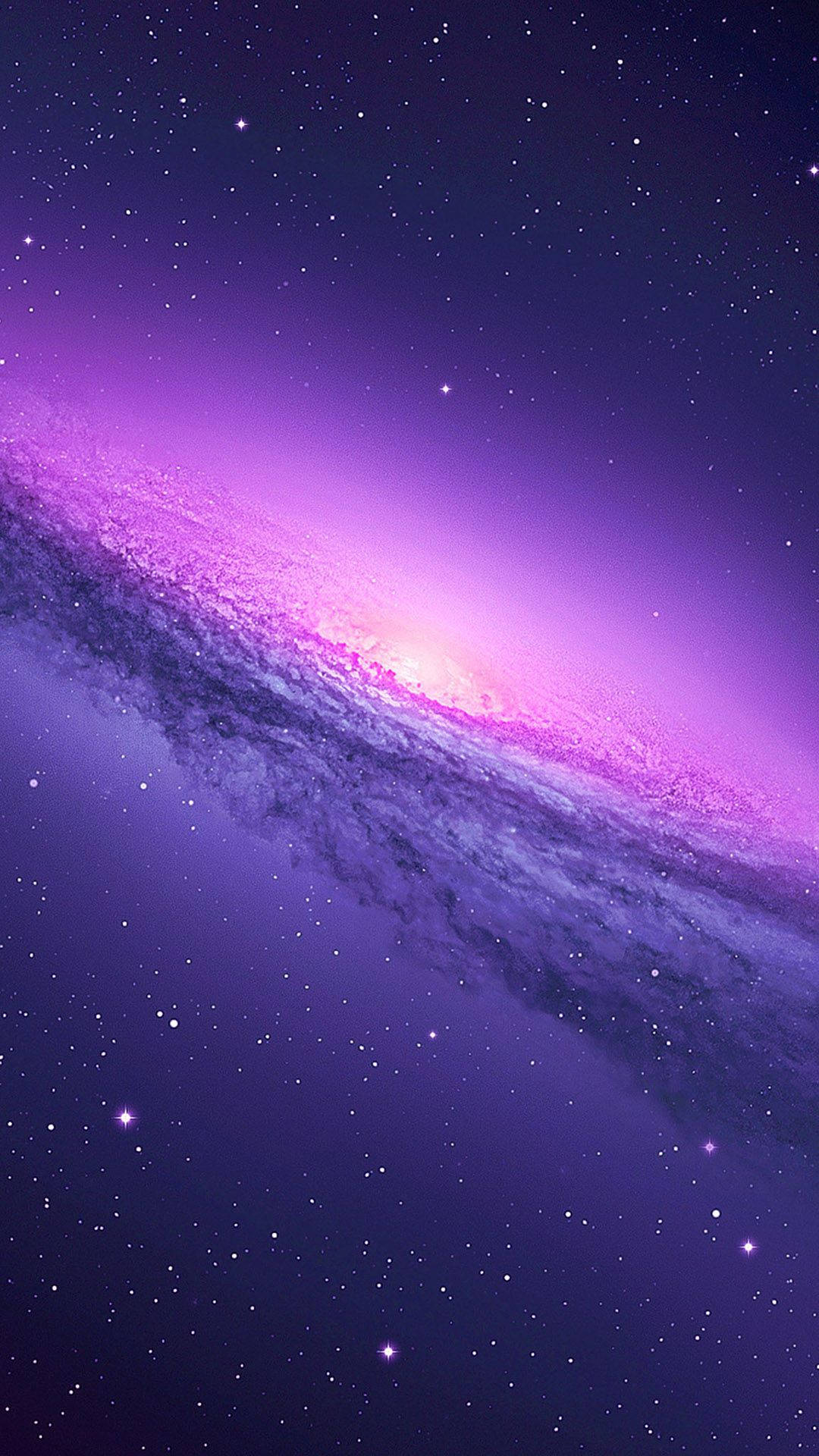 Iphone11 Púrpura Vía Láctea Galaxia Fondo de pantalla