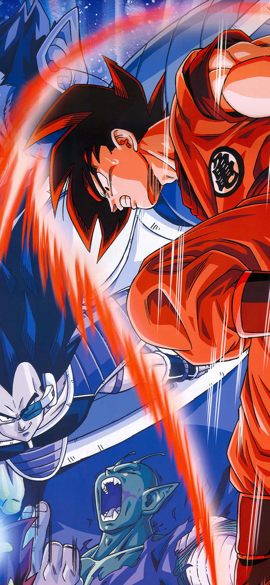 Einelebhafte Rote Anime-hintergrundbild, Auf Dem Ein Iphone 11 Abgebildet Ist. Wallpaper