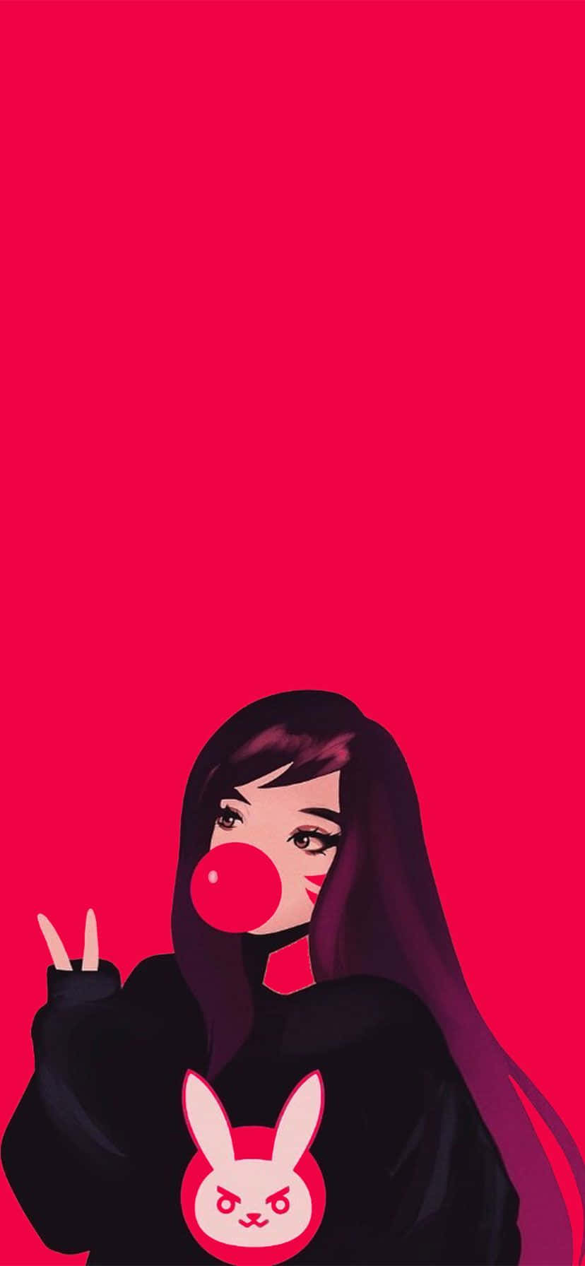 Cute Girl iPhone 11 Red Wallpaper