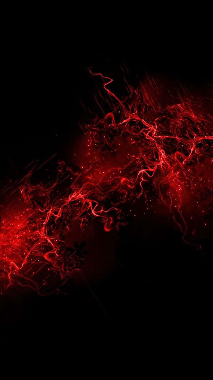 iPhone  11 Dark Red Veins Wallpaper