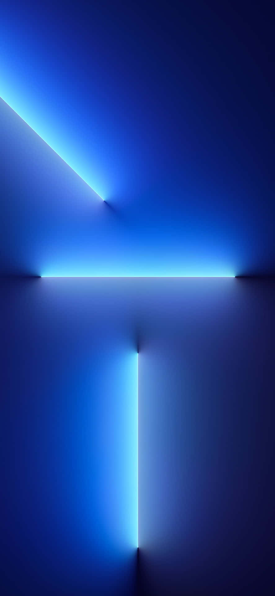 A Blue Light Is Shining On A Dark Background