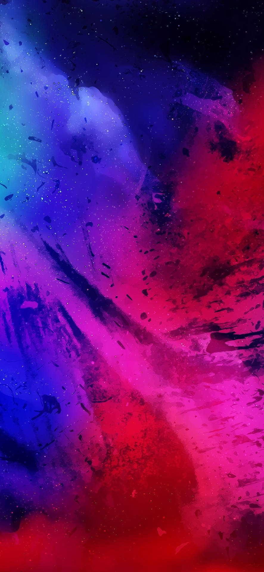 Iphone 12 Pro Max Blue And Red Wallpaper
