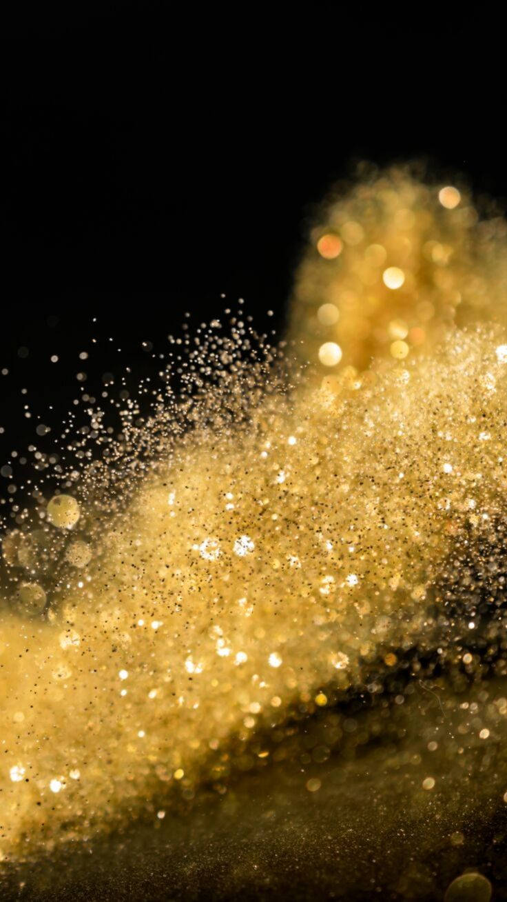 Iphone 12 Pro Max Gold Dust Background