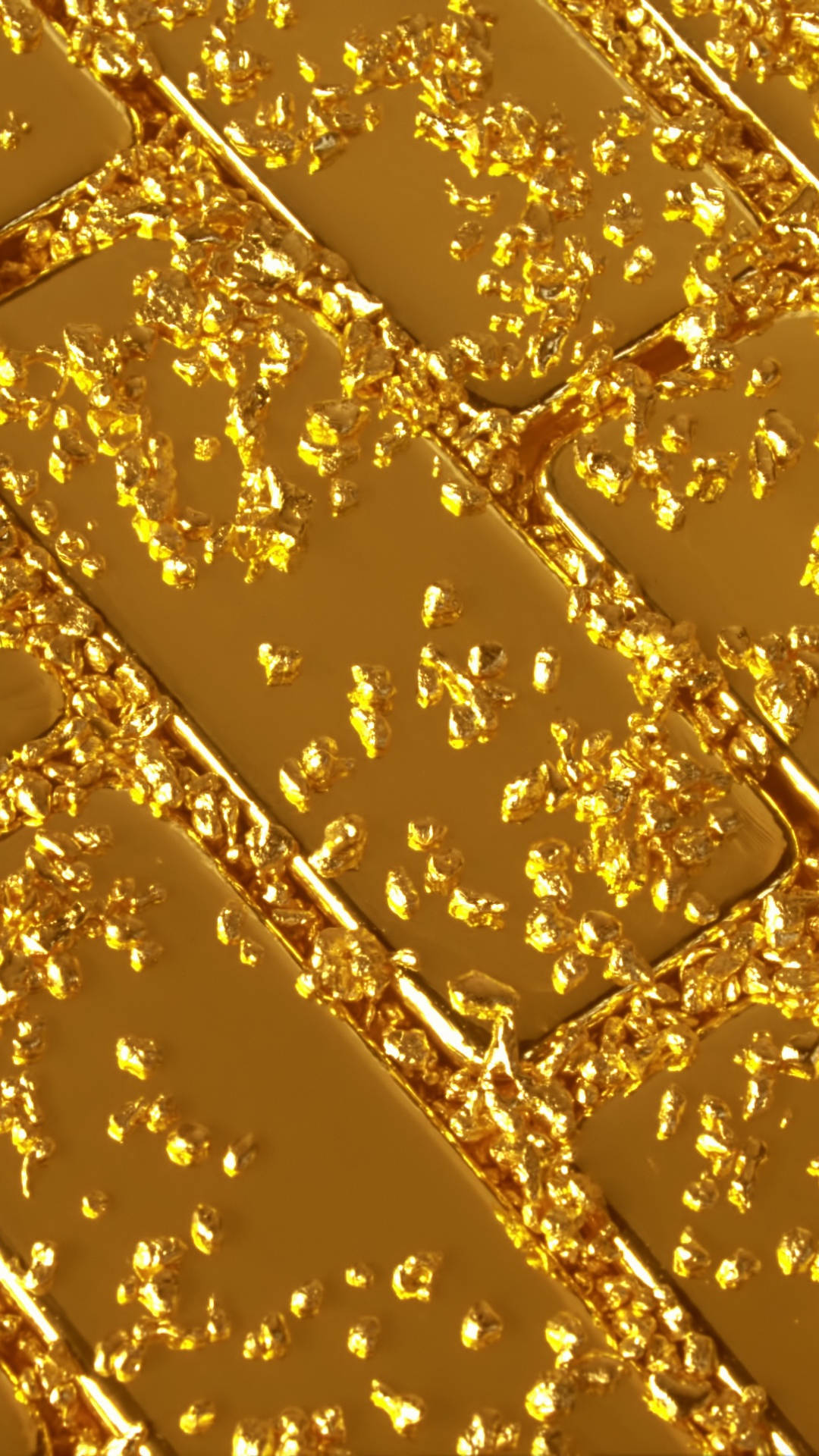 Iphone 12 Pro Max Gold Fragments Wallpaper