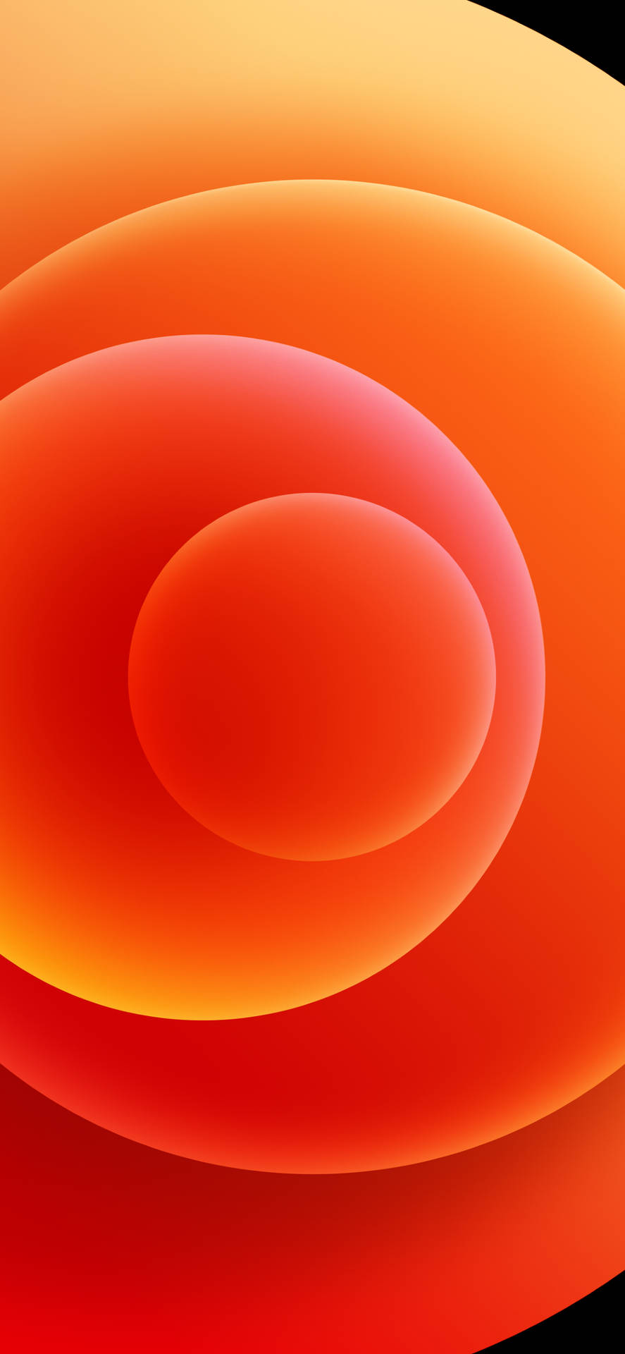 Iphone 12 Pro Orange Orbs Background