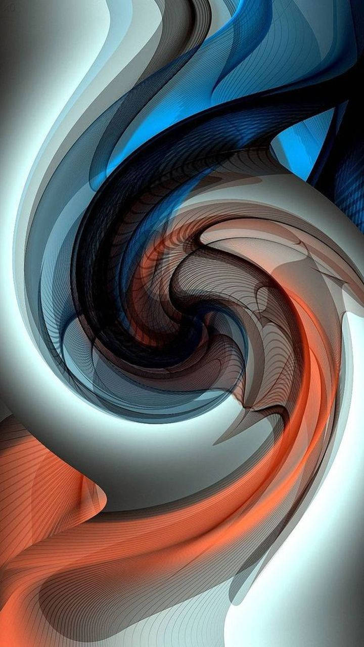 Iphone 12 Stock Colorful Spiral Effect Background