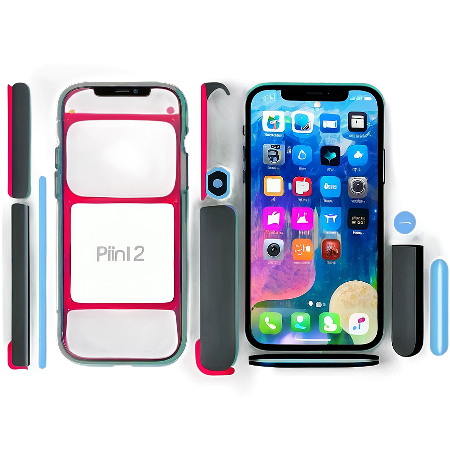 Iphone 12 Wireframe Diagram Png 11 PNG