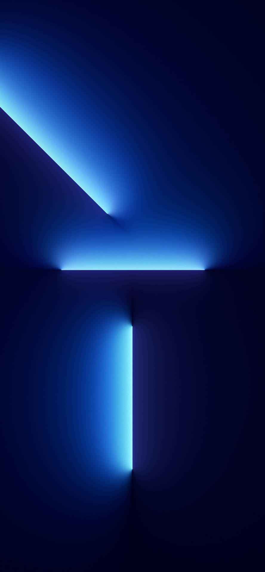 Iphone 13 Dark Blue Light Beam Background
