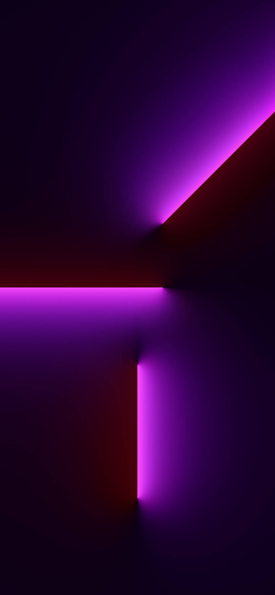 Iphone 13 Dark Pink Light Beam Background