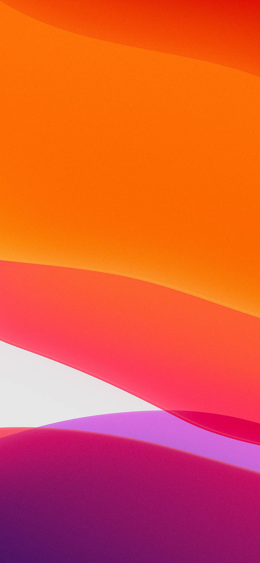 Iphone 13 IOS Pink Orange Abstract Wallpaper