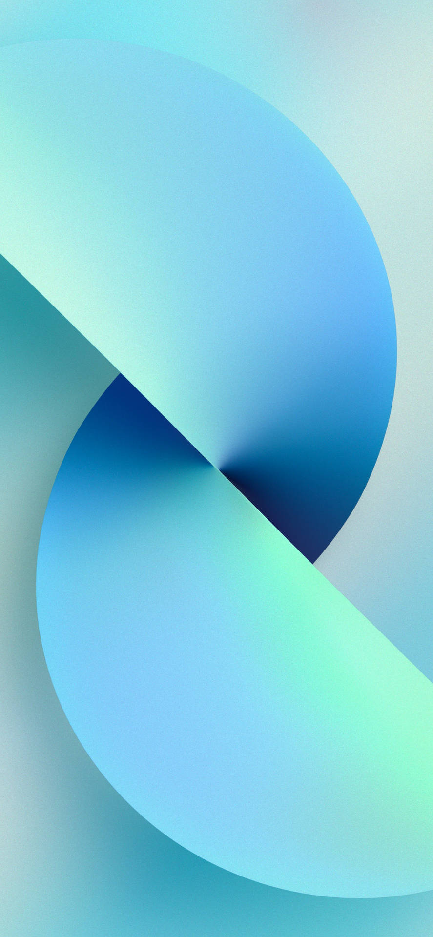 Iphone 13 Light Blue Circle Wallpaper