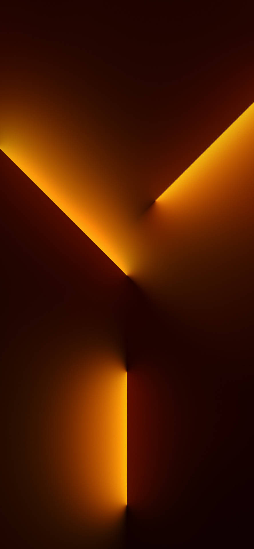 Iphone 13 Orange Light Beam Background