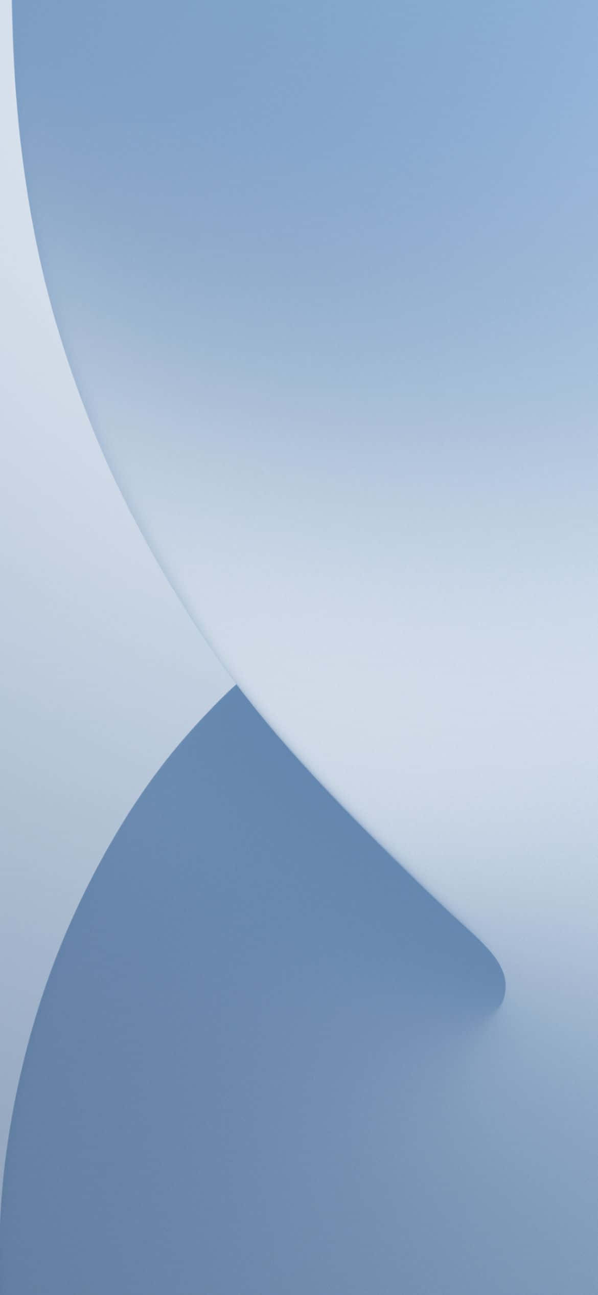 A Blue Background With A White Curved Line