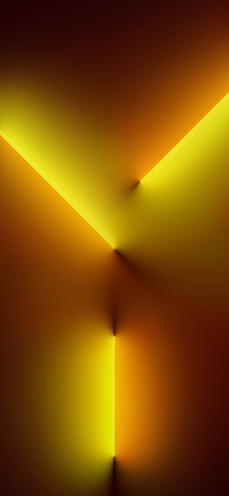 Iphone 13 Yellow Light Beam Wallpaper