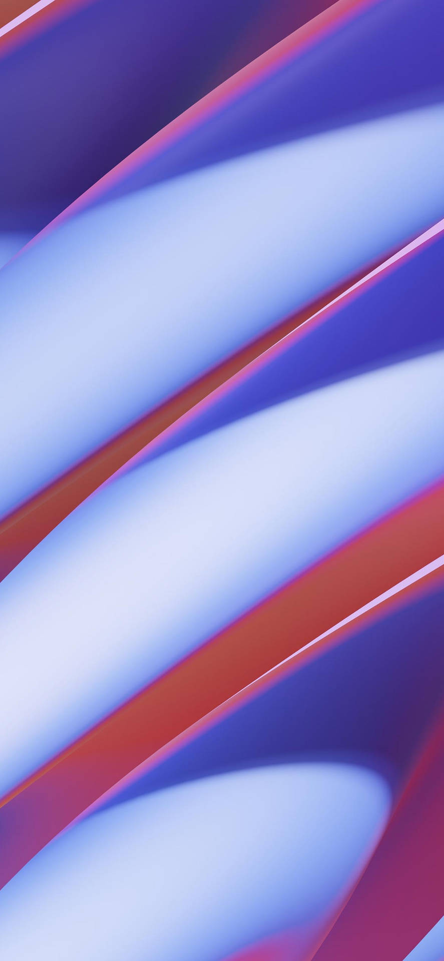 Iphone 14 Pro 3d Purple And Red Wallpaper