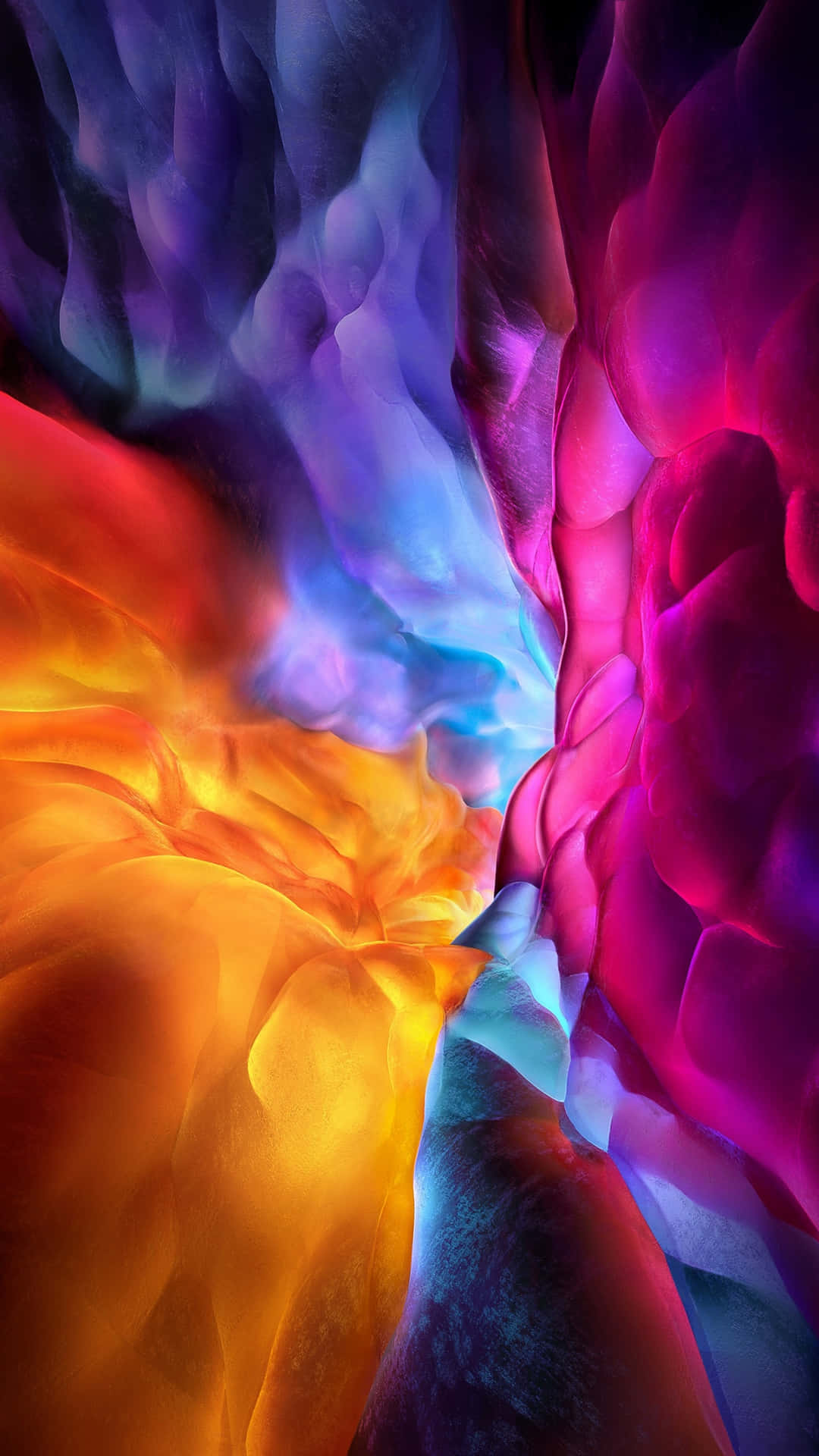 Unaimagen Abstracta Y Colorida De Una Flor También Colorida Fondo de pantalla