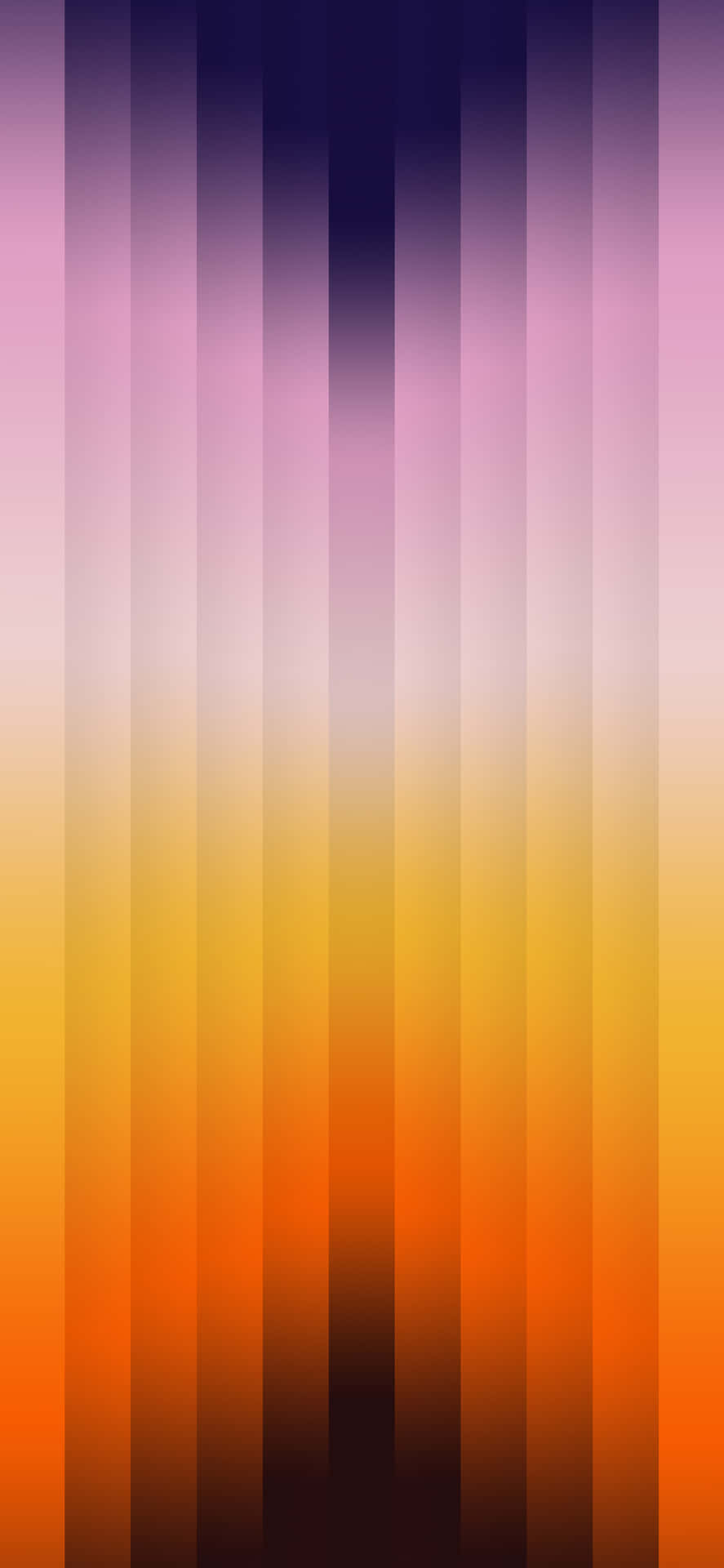 A Colorful Abstract Background With Orange, Yellow And Blue Stripes Wallpaper