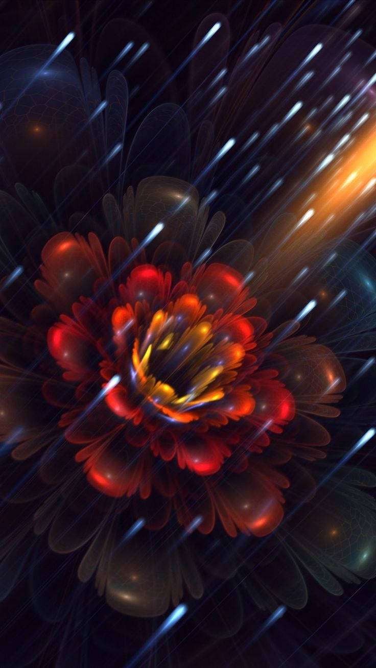 Iphone 6s Live Red Flower Wallpaper
